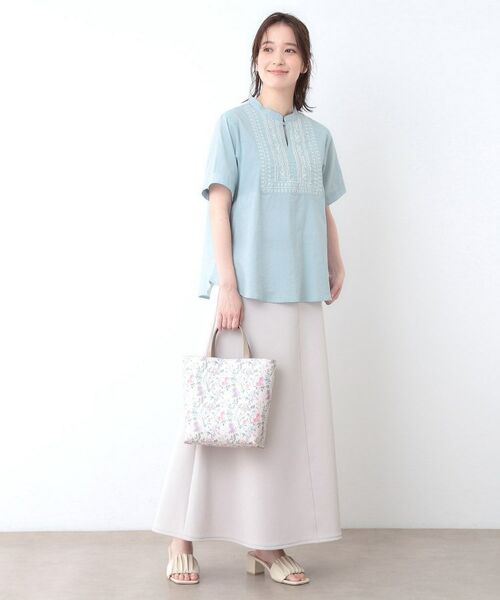 LAURA ASHLEY / ローラ アシュレイ シャツ・ブラウス | 【SETUP可／コットン100％／インド綿／刺繍入り】デザインブラウス | 詳細3