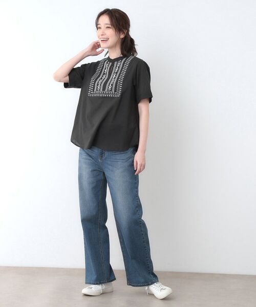 LAURA ASHLEY / ローラ アシュレイ シャツ・ブラウス | 【SETUP可／コットン100％／インド綿／刺繍入り】デザインブラウス | 詳細7