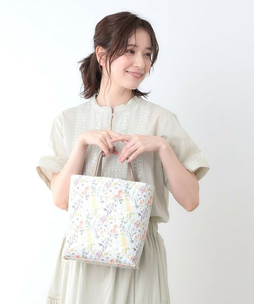 LAURA ASHLEY / ローラ アシュレイ トートバッグ | エルストンガーデン柄 トートバッグ | 詳細1
