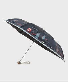 LAURA ASHLEY  ノーマンディチャコール 折り畳み雨傘 LAURA ASHLEY ノーマンディチャコール 折り畳み雨傘