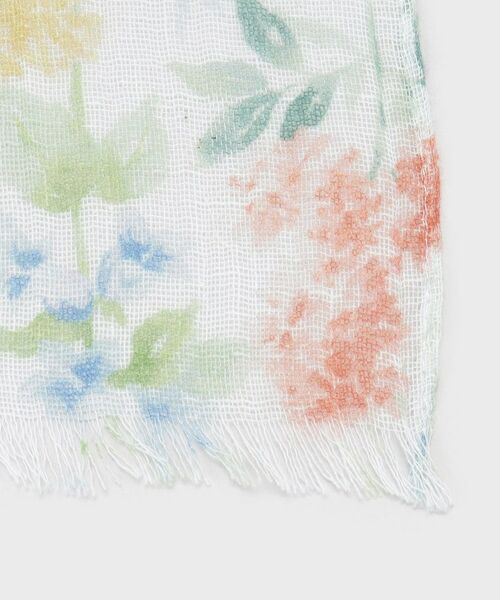 LAURA ASHLEY / ローラ アシュレイ マフラー・ショール・スヌード・ストール | 【日差し・冷房対策におすすめ！】エルストン ガーデン柄 ガーゼストール | 詳細2