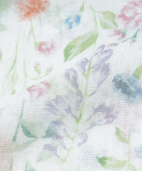 LAURA ASHLEY / ローラ アシュレイ マフラー・ショール・スヌード・ストール | 【日差し・冷房対策におすすめ！】エルストン ガーデン柄 ガーゼストール | 詳細3