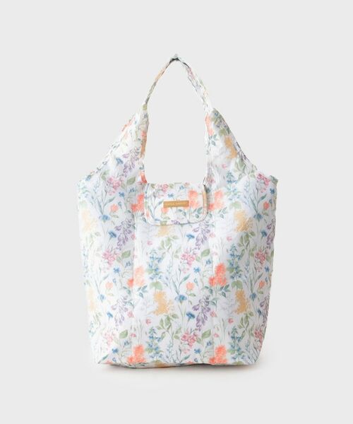 LAURA ASHLEY / ローラ アシュレイ エコバッグ | 【簡易保冷】エルストンガーデン柄 マーケットトート(アイボリー(104))