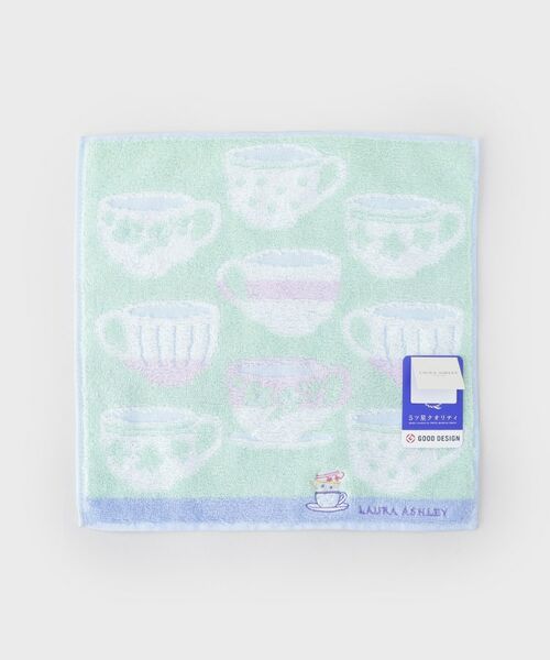 ローラアシュレイ❀花柄 スカラップ レース ハンカチ〈2枚〉【新品タグ付】 LAURA ASHLEY - ローラアシュレイ レースハンカチ〈2枚〉【新品
