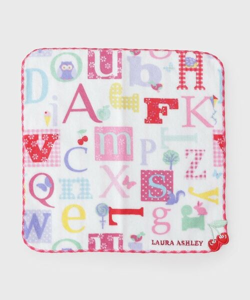 LAURA ASHLEY / ローラ アシュレイ ハンカチ | 【WEB限定／お配りギフトにおすすめ！／ラッピング資材付き】アルファベット総柄 タオルハンカチ 5枚セット | 詳細2