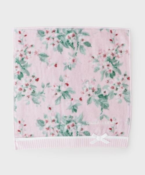 LAURA ASHLEY / ローラ アシュレイ ハンカチ | 【WEB限定／お配りギフトにおすすめ！／ラッピング資材付き】アップルブロッサム柄 タオルハンカチ 5枚セット | 詳細2