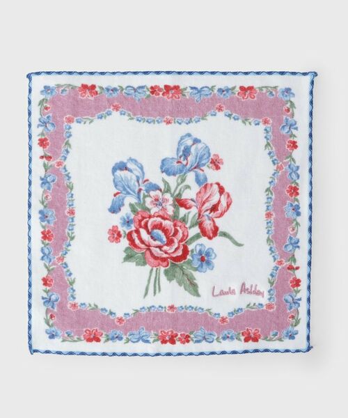 LAURA ASHLEY / ローラ アシュレイ ハンカチ | 【WEB限定／お配りギフトにおすすめ！／ラッピング資材付き】ウェストウェルバンチ柄 プリントタオルハンカチ 5枚セット | 詳細2