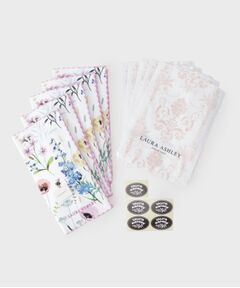 LAURA ASHLEY / ローラ アシュレイ ハンカチ | 【WEB限定／お配りギフトにおすすめ！／ラッピング資材付き】アルフォードメドウ プリントタオルハンカチ 5枚セット