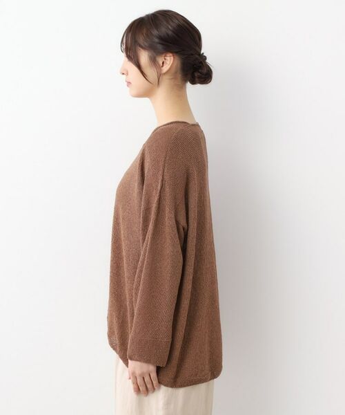 LAURA ASHLEY / ローラ アシュレイ ニット・セーター | 【日本製】ツムギ Vネックプルオーバー | 詳細14