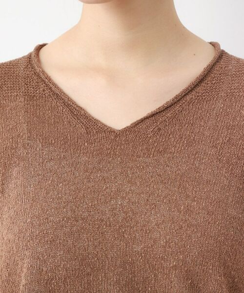 LAURA ASHLEY / ローラ アシュレイ ニット・セーター | 【日本製】ツムギ Vネックプルオーバー | 詳細16