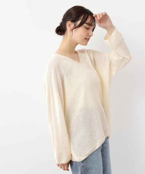 LAURA ASHLEY / ローラ アシュレイ ニット・セーター | 【日本製】ツムギ Vネックプルオーバー | 詳細2