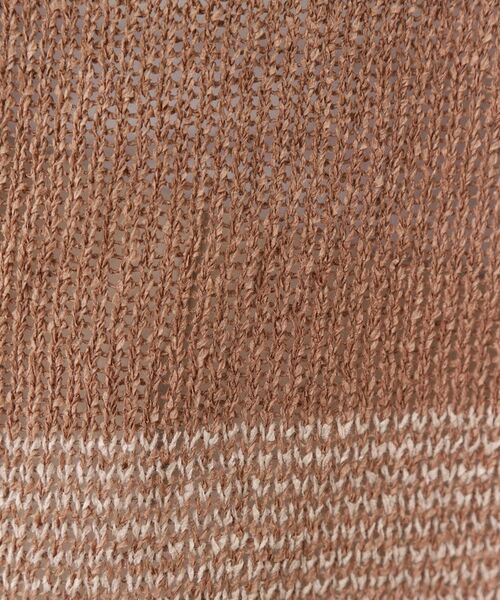 LAURA ASHLEY / ローラ アシュレイ ニット・セーター | 【日本製】ツムギ 裾ボーダー半袖プルオーバー | 詳細4