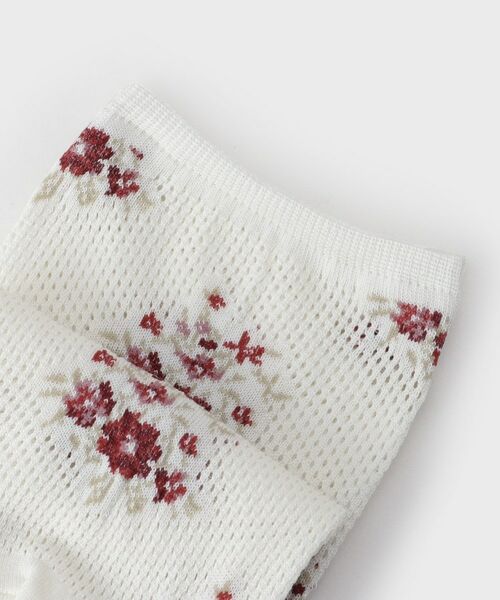 LAURA ASHLEY / ローラ アシュレイ ソックス | ミルナー柄 メッシュ靴下 | 詳細3