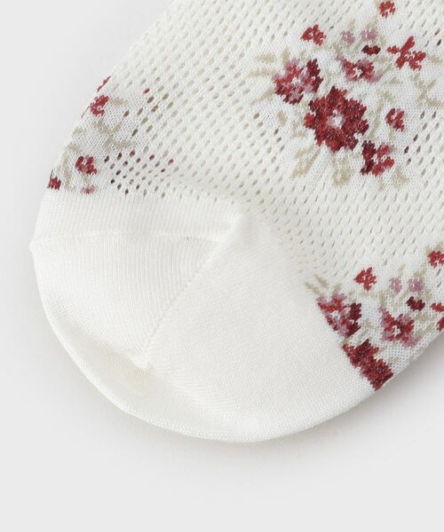 LAURA ASHLEY / ローラ アシュレイ ソックス | ミルナー柄 メッシュ靴下 | 詳細4