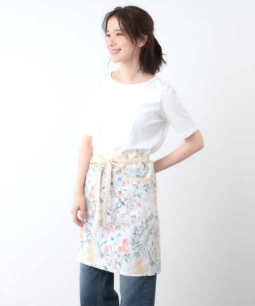 LAURA ASHLEY / ローラ アシュレイ インテリア・生活雑貨・ホビー・ステーショナリー | エルストンガーデン柄 カフェ エプロン | 詳細1