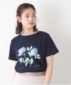 XSサイズ　ローラアシュレイLAURA ASHLEY　紺　長袖Tシャツカットソー