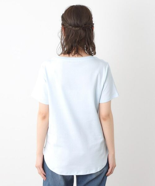 LAURA ASHLEY / ローラ アシュレイ Tシャツ | 【コットン100％／洗える】ハイドランジア柄Tシャツ | 詳細15