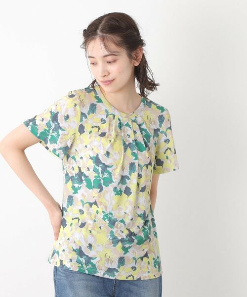 LAURA ASHLEY / ローラ アシュレイ カットソー | 【洗える／ジャージ素材／同柄アイテムあり】オーズビー ハイドランジア柄 プルオーバー | 詳細2