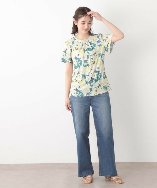 LAURA ASHLEY / ローラ アシュレイ カットソー | 【洗える／ジャージ素材／同柄アイテムあり】オーズビー ハイドランジア柄 プルオーバー | 詳細3