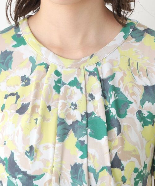 LAURA ASHLEY / ローラ アシュレイ カットソー | 【洗える／ジャージ素材／同柄アイテムあり】オーズビー ハイドランジア柄 プルオーバー | 詳細8