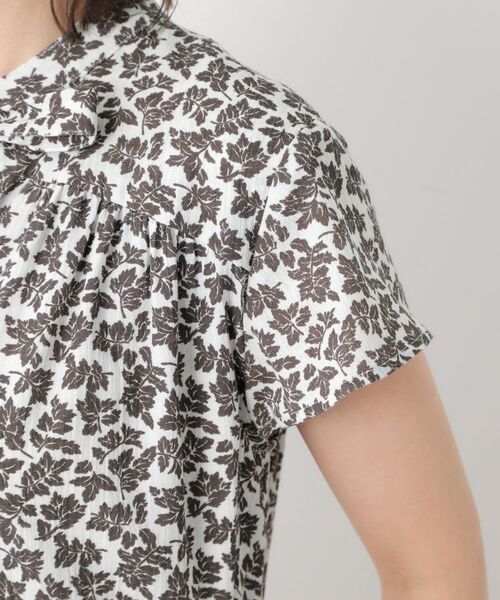 LAURA ASHLEY / ローラ アシュレイ ロング・マキシ丈ワンピース | 【コットン100%/洗える/同柄アイテムあり】ハーゲート リーブス柄 ボウタイワンピース | 詳細13