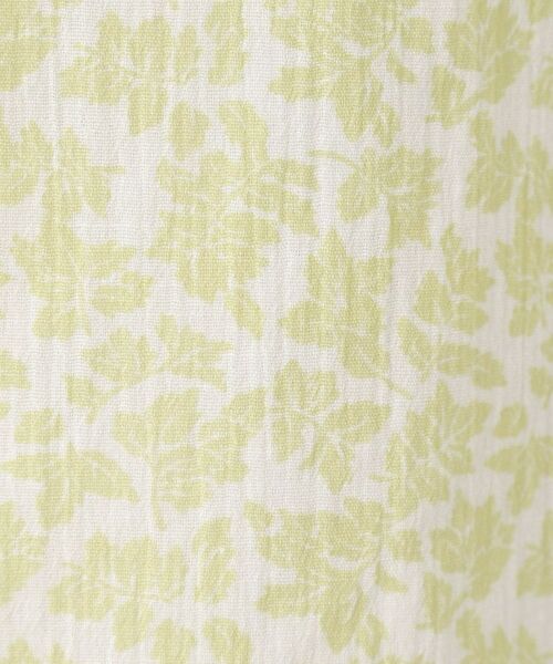 LAURA ASHLEY / ローラ アシュレイ ロング・マキシ丈ワンピース | 【コットン100%/洗える/同柄アイテムあり】ハーゲート リーブス柄 ボウタイワンピース | 詳細4