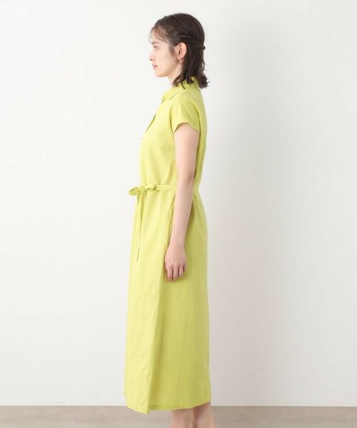 LAURA ASHLEY / ローラ アシュレイ ロング・マキシ丈ワンピース | 【綿麻素材/ペチコート付き】シャツワンピース | 詳細10