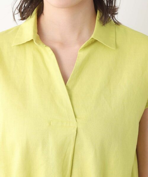 LAURA ASHLEY / ローラ アシュレイ ロング・マキシ丈ワンピース | 【綿麻素材/ペチコート付き】シャツワンピース | 詳細12