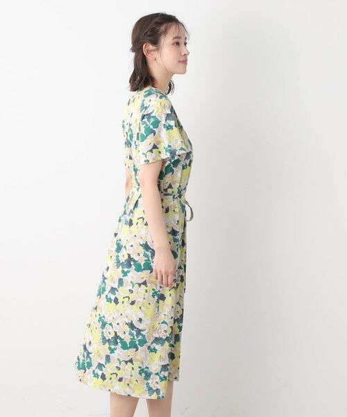 LAURA ASHLEY / ローラ アシュレイ ミニ丈・ひざ丈ワンピース | 【洗える/ジャージ素材/同柄アイテムあり】】オーズビー ハイドランジア柄 ワンピース | 詳細1