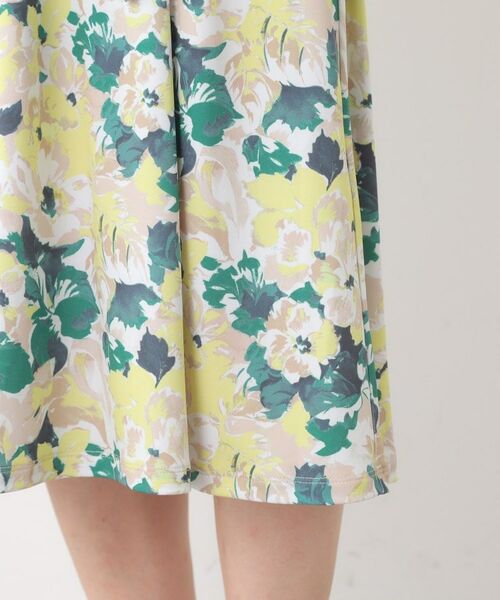 LAURA ASHLEY / ローラ アシュレイ ミニ丈・ひざ丈ワンピース | 【洗える/ジャージ素材/同柄アイテムあり】】オーズビー ハイドランジア柄 ワンピース | 詳細11