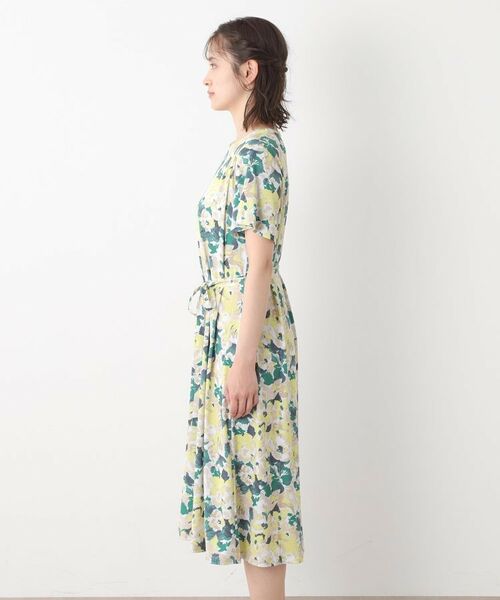 LAURA ASHLEY / ローラ アシュレイ ミニ丈・ひざ丈ワンピース | 【洗える/ジャージ素材/同柄アイテムあり】】オーズビー ハイドランジア柄 ワンピース | 詳細6