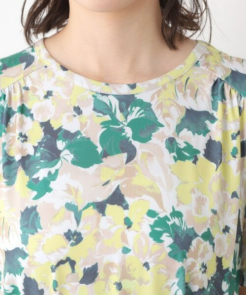 LAURA ASHLEY / ローラ アシュレイ ミニ丈・ひざ丈ワンピース | 【洗える/ジャージ素材/同柄アイテムあり】】オーズビー ハイドランジア柄 ワンピース | 詳細8