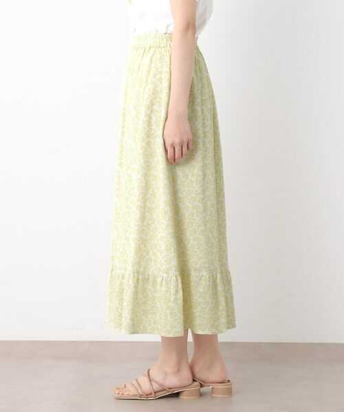 LAURA ASHLEY / ローラ アシュレイ ロング・マキシ丈スカート | 【コットン100％／洗える／同柄アイテムあり】ハーゲート リーブス柄 ティアードスカート | 詳細10