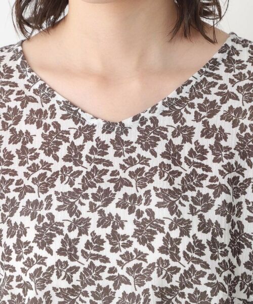 LAURA ASHLEY / ローラ アシュレイ シャツ・ブラウス | 【コットン100％／洗える／同柄アイテムあり】ハーゲート リーブス柄 フリルブラウス | 詳細12