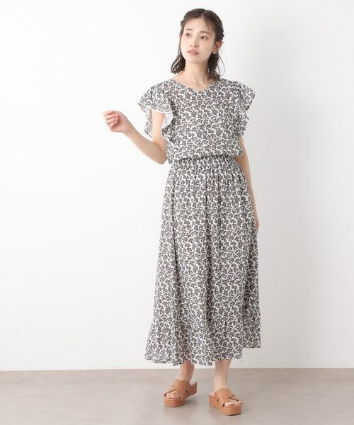 LAURA ASHLEY / ローラ アシュレイ シャツ・ブラウス | 【コットン100％／洗える／同柄アイテムあり】ハーゲート リーブス柄 フリルブラウス | 詳細7