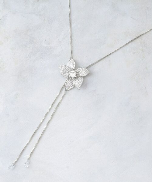 LAURA ASHLEY / ローラ アシュレイ ネックレス・ペンダント・チョーカー | 【長さ調節可】フラワースライダーネックレス | 詳細1