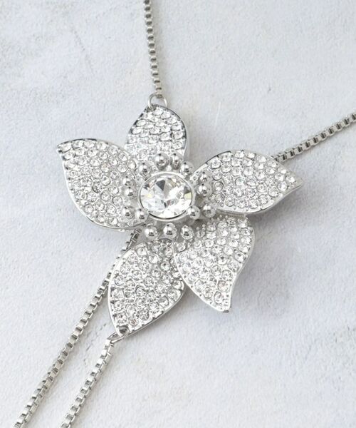 LAURA ASHLEY / ローラ アシュレイ ネックレス・ペンダント・チョーカー | 【長さ調節可】フラワースライダーネックレス | 詳細3