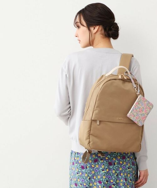 LAURA ASHLEY / ローラ アシュレイ リュック・バックパック | 【4L収納/クッションポケット/ポーチ付き】多機能バックパック(ベージュ(052))