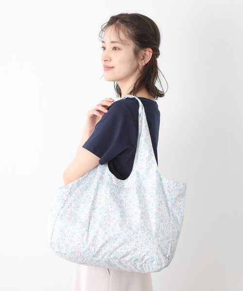 LAURA ASHLEY / ローラ アシュレイ エコバッグ | シェルストン柄 レインパッカブルトートバッグ | 詳細10