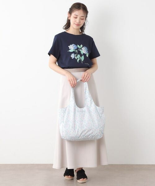 LAURA ASHLEY / ローラ アシュレイ エコバッグ | シェルストン柄 レインパッカブルトートバッグ | 詳細11