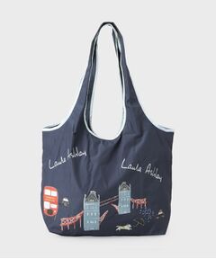 LAURA ASHLEY / ローラ アシュレイ エコバッグ | 【STORY掲載！】ロンドン柄 レインパッカブルトートバッグ