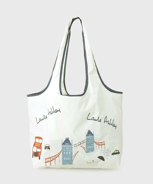 LAURA ASHLEY / ローラ アシュレイ エコバッグ | ロンドン柄 レインパッカブルトートバッグ | 詳細3