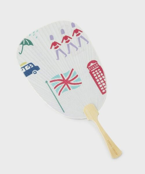 LAURA ASHLEY / ローラ アシュレイ その他小物 | ロンドン柄 手ぬぐいうちわ | 詳細1