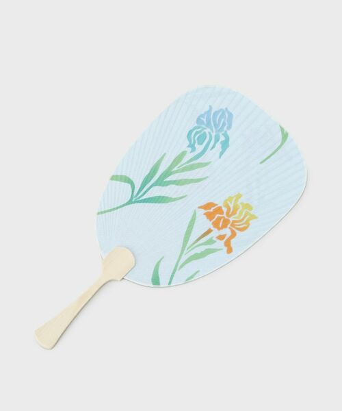 LAURA ASHLEY / ローラ アシュレイ その他小物 | ホーリングアイリス柄 手ぬぐいうちわ | 詳細3