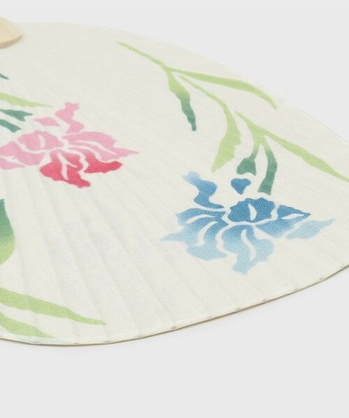 LAURA ASHLEY / ローラ アシュレイ その他小物 | ホーリングアイリス柄 手ぬぐいうちわ | 詳細4