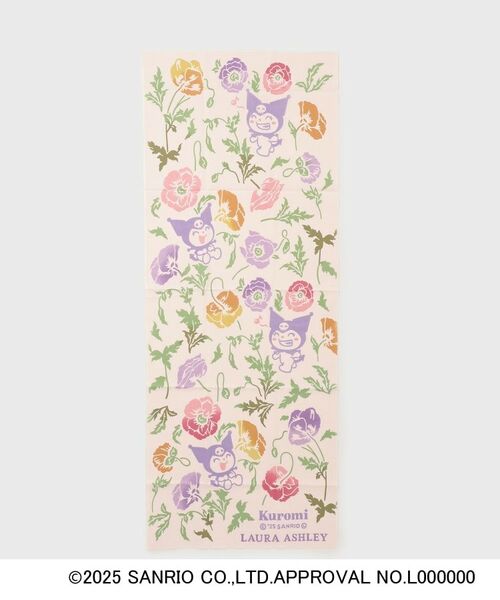 LAURA ASHLEY / ローラ アシュレイ ハンカチ | 【サンリオキャラクターズ×LAURA ASHLEY】 日本製 クロミ×フレッシュフォード 注染手ぬぐい | 詳細2