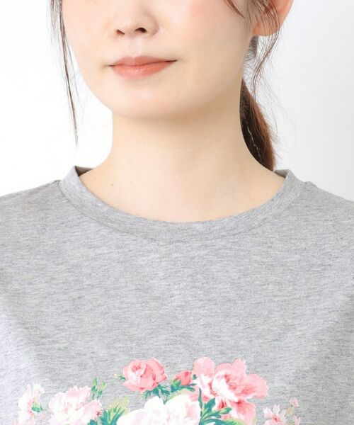 LAURA ASHLEY / ローラ アシュレイ Tシャツ | 【接触冷感/UVカット／コットン100％】ストウ柄 Tシャツ | 詳細16