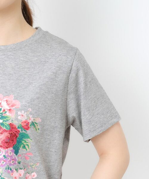 LAURA ASHLEY / ローラ アシュレイ Tシャツ | 【接触冷感/UVカット／コットン100％】ストウ柄 Tシャツ | 詳細17