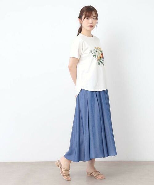 LAURA ASHLEY / ローラ アシュレイ Tシャツ | 【接触冷感/UVカット／コットン100％】ストウ柄 Tシャツ | 詳細3