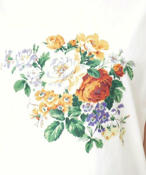 LAURA ASHLEY / ローラ アシュレイ Tシャツ | 【接触冷感/UVカット／コットン100％】ストウ柄 Tシャツ | 詳細4